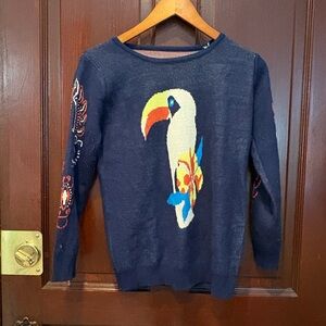 Blue Toucan sweater